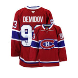 Ivan Demidov Signed Jersey Montreal Canadiens Red Fanatics Premium