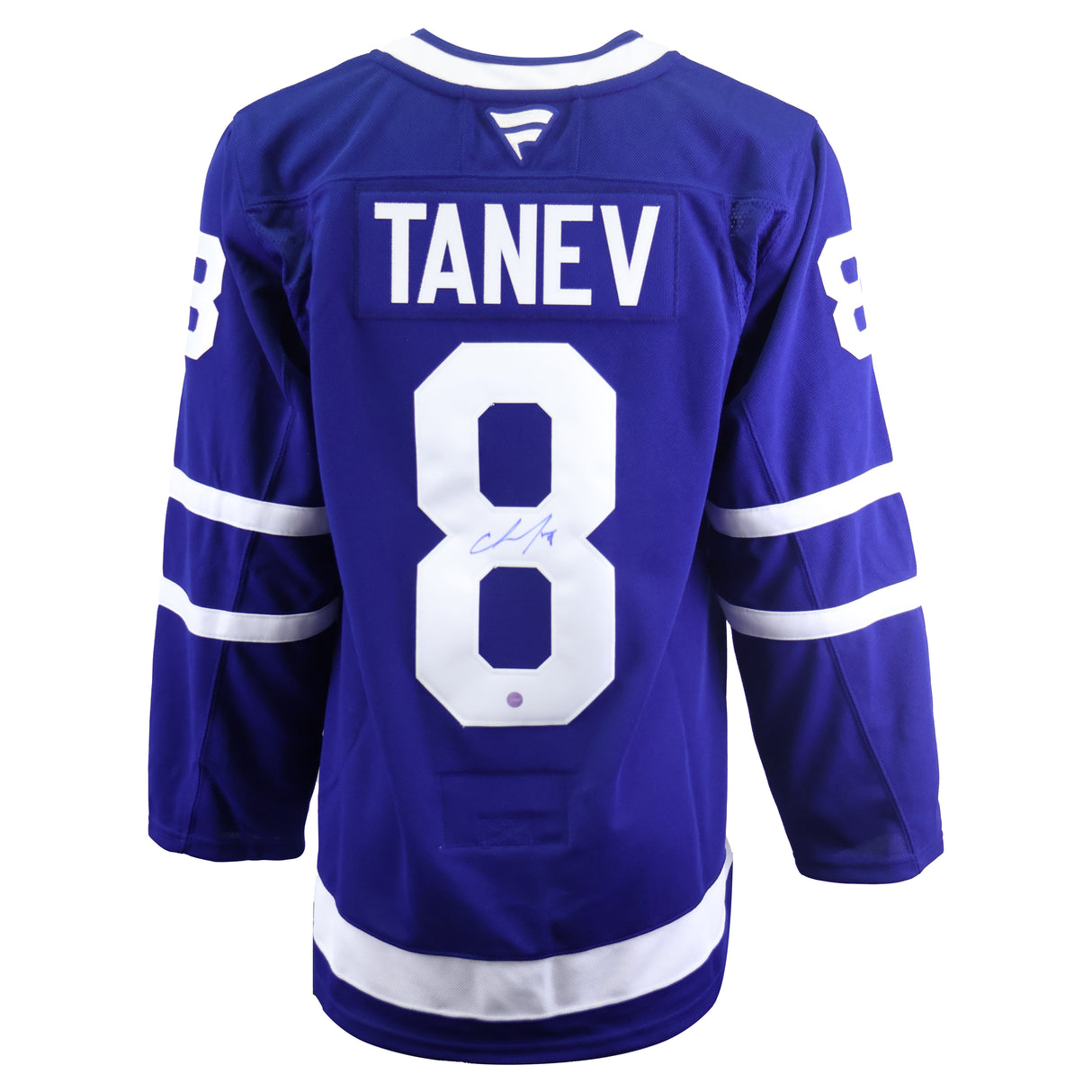 Chris Tanev Signed Jersey Toronto Maple Leafs Blue Fanatics Premium - AUCTION