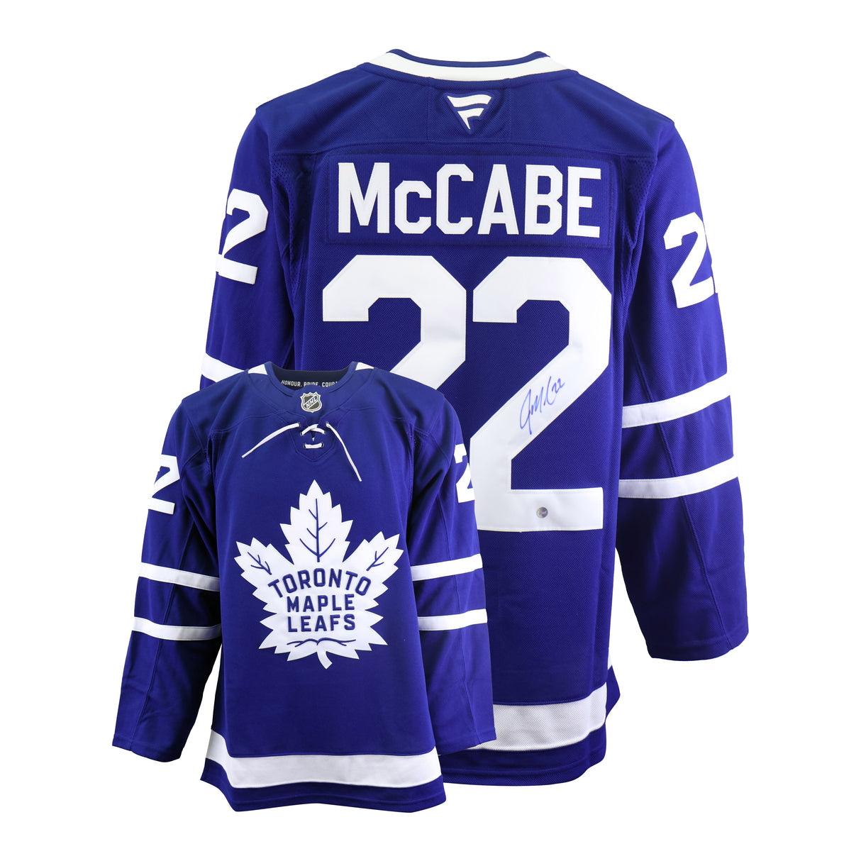 Jake McCabe Signed Jersey Toronto Maple Leafs Blue Fanatics Premium - AUCTION