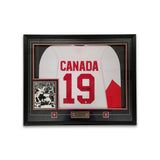 Paul Henderson Signed Framed Team Canada 1972 Summit Series White Replica Jersey