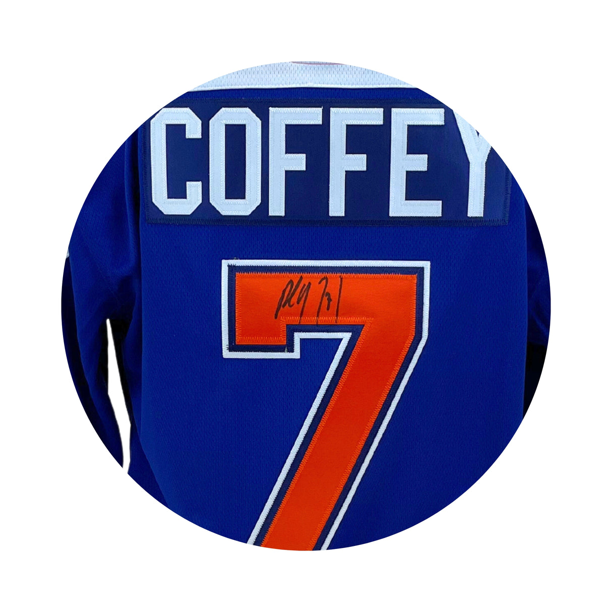 Paul Coffey Signed Edmonton Oilers Replica Fanatics Vintage Blue Jersey - AUCTION