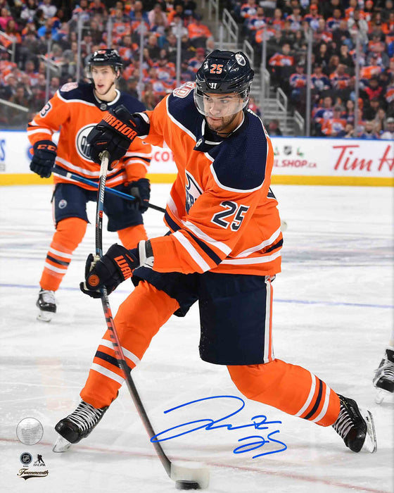 Darnell Nurse Edmonton Oilers Signed 8x10 Shooting Follow Through Photo