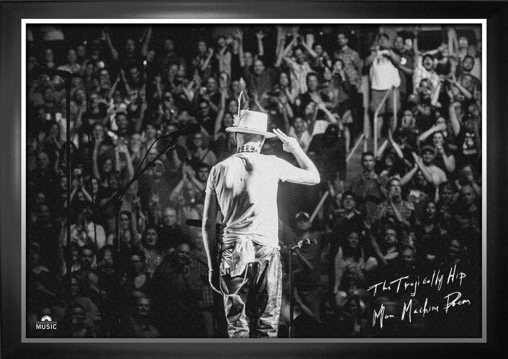 Tragically Hip Framed 20x29 Gord Downie Salute Textured Print Final Production Edition /250