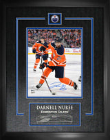 Darnell Nurse Edmonton Oilers Signed Framed 8x10 Shooting Photo