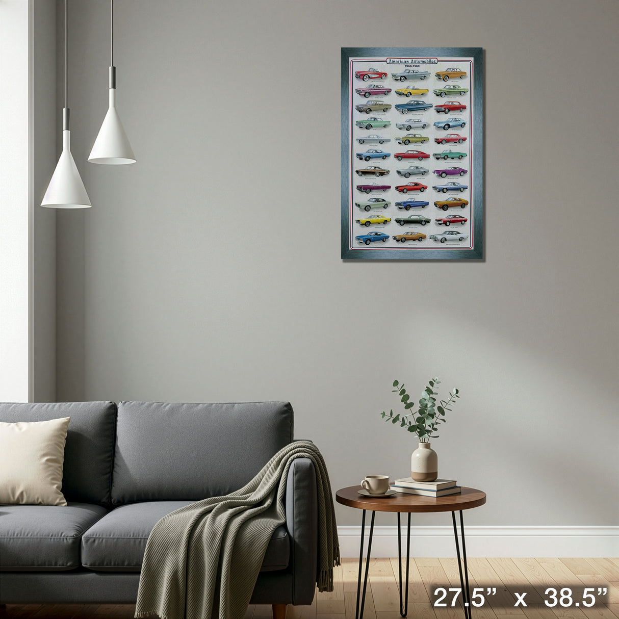 American Automobiles Framed PhotoGlass Print – Detail – Frameworth