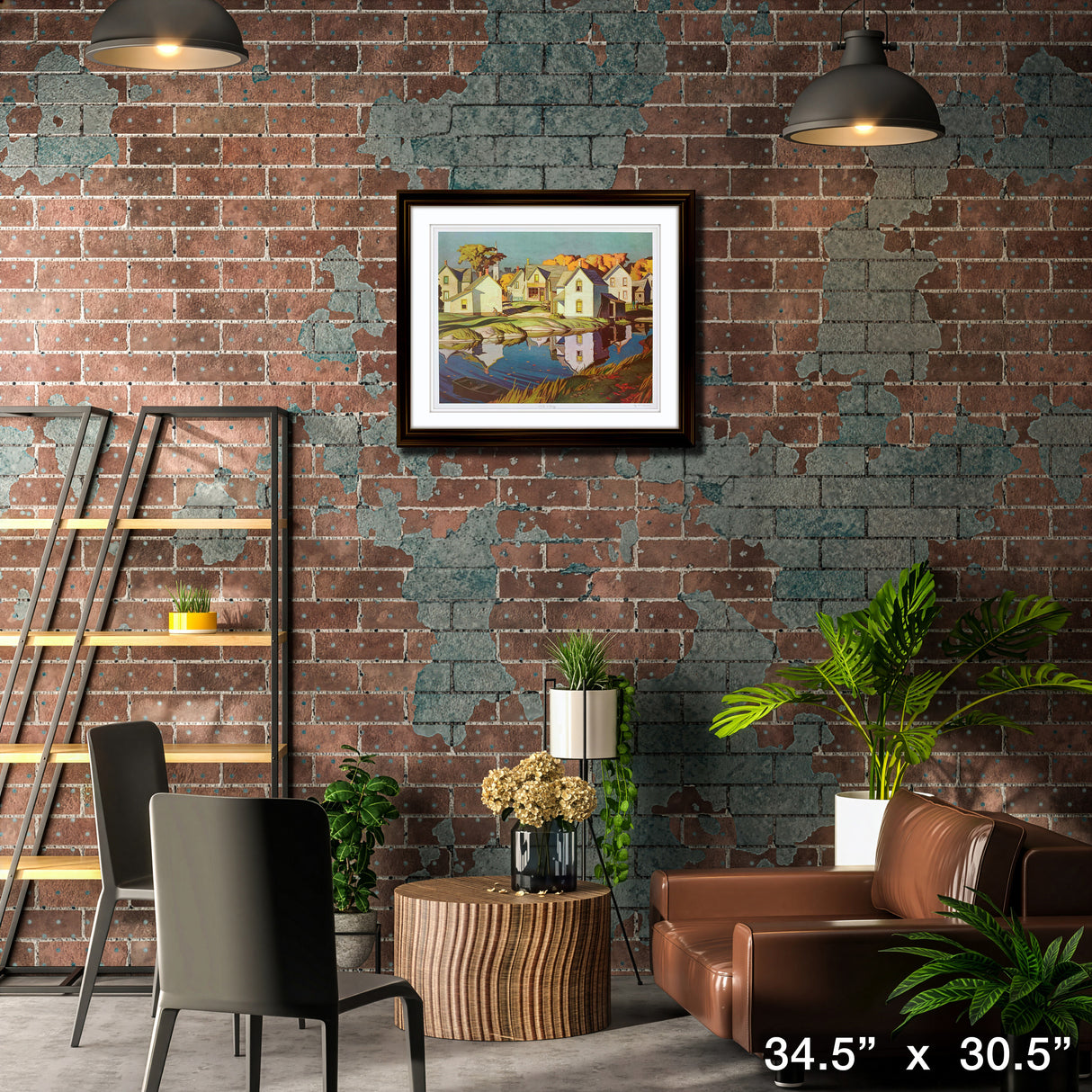 White Village Framed Print 20x25 by A.J. Casson – Lifestyle – Frameworth