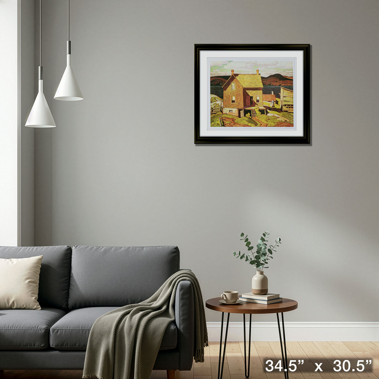 House At Parry Sound Framed Print 22x25.5 by A.J. Casson – Detail – Frameworth