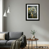Asian Elephant Framed Print 20x26 by Britt Freda – Detail – Frameworth