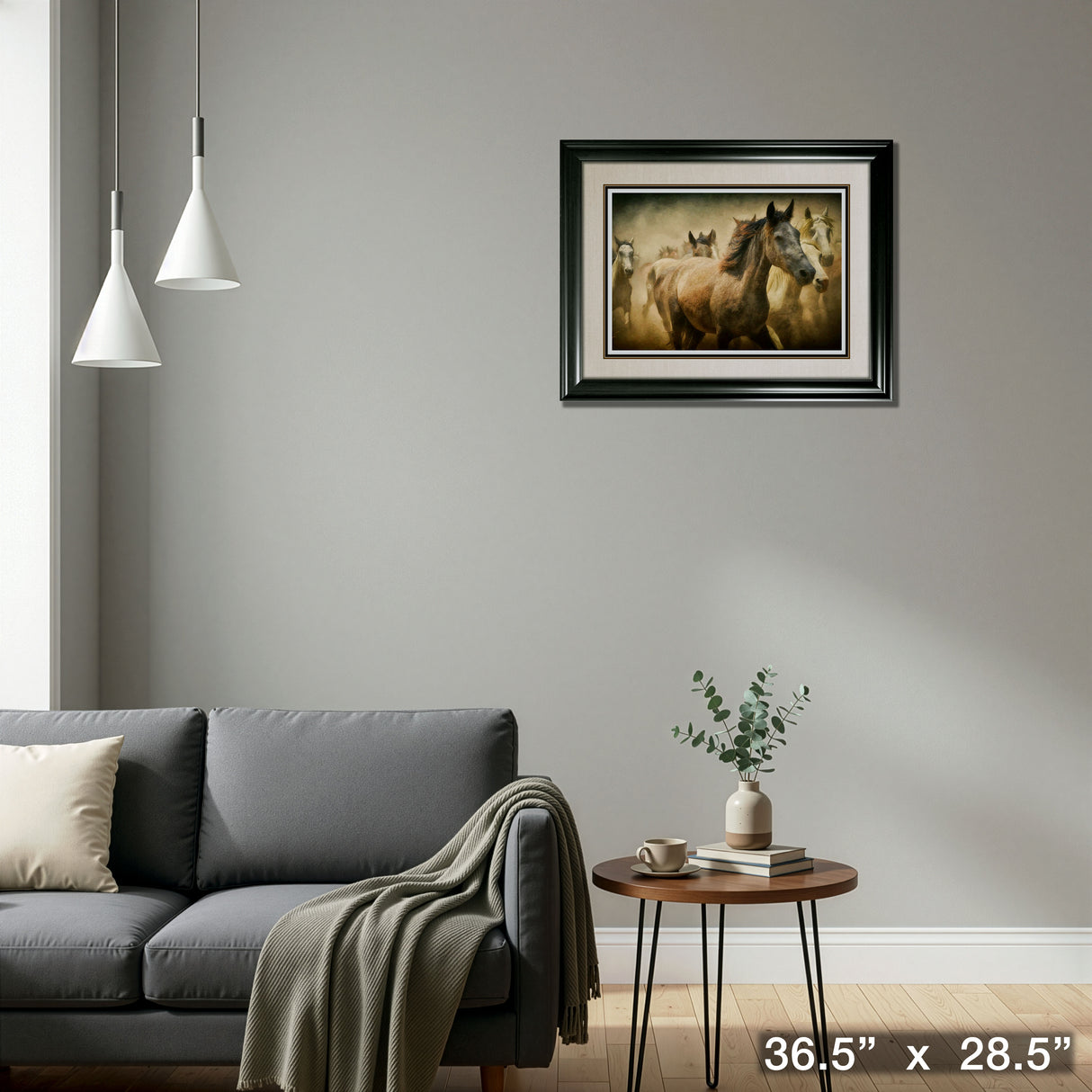 Running Horses Framed Print – Detail – Frameworth