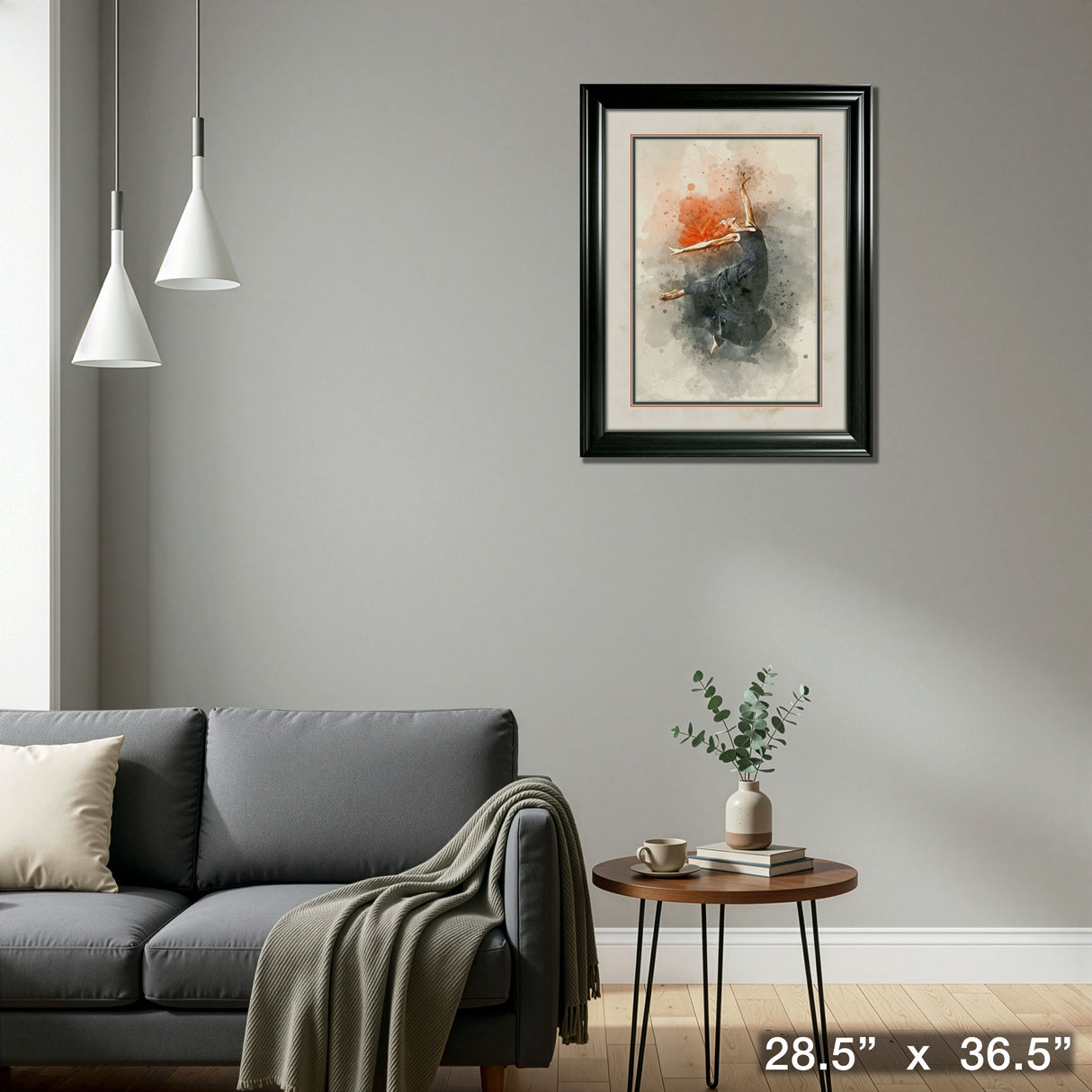 Abstract Dancer Framed Print – Detail – Frameworth