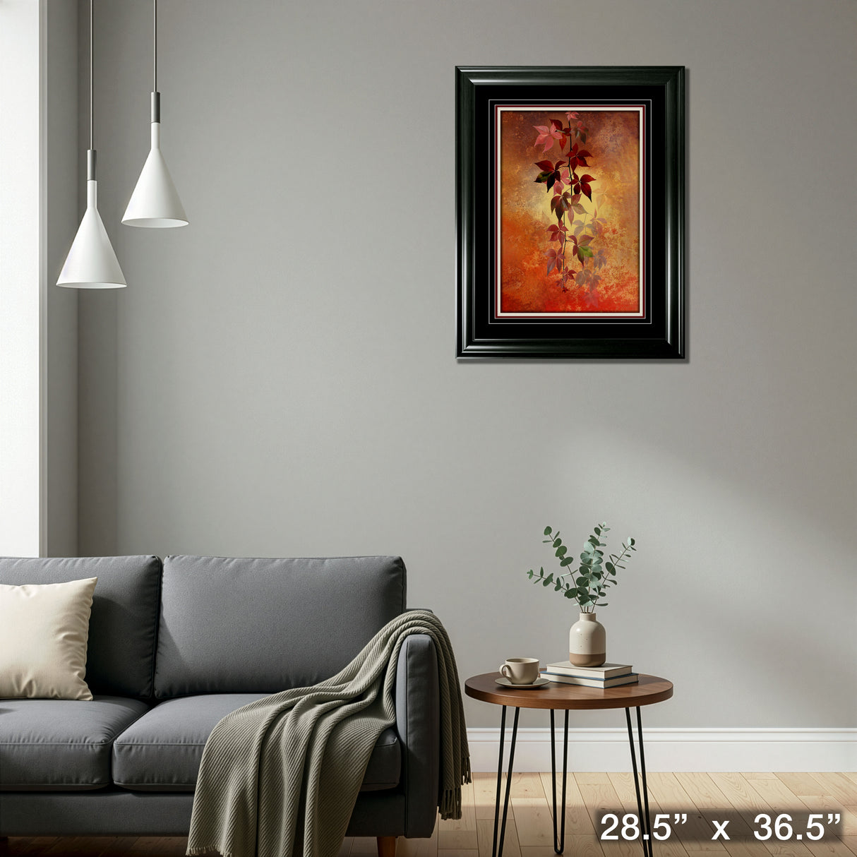 Red Leaves Framed Print – Detail – Frameworth