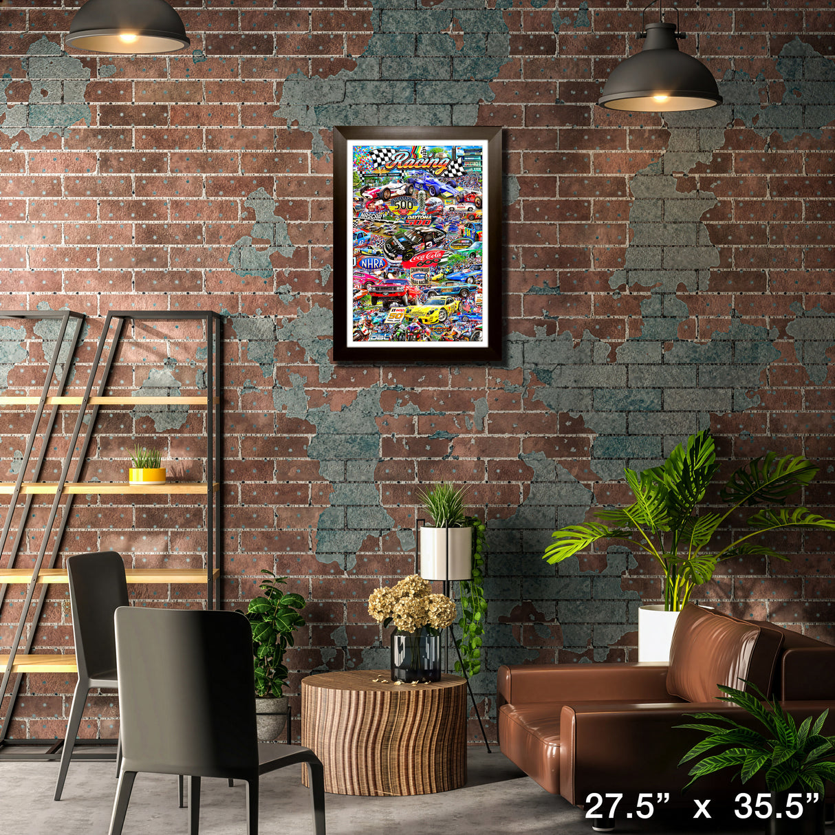 Auto Racing Collage Framed Michael Fishel Print – Lifestyle – Frameworth