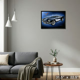Corvette 20x29 Framed Canvas by Michael Fishel – Detail – Frameworth