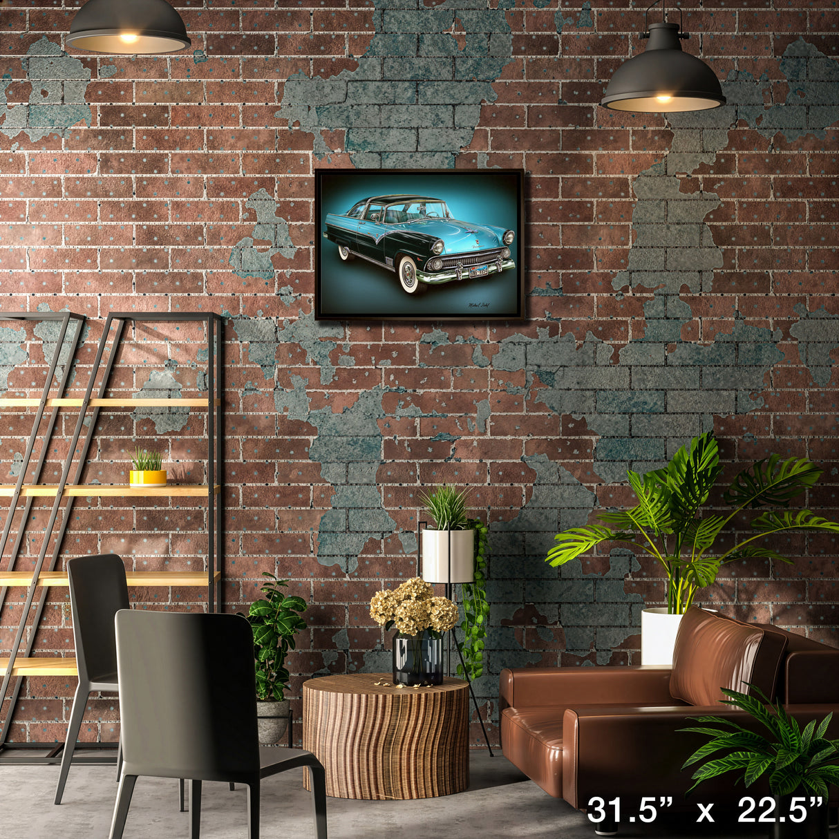 Ford 20x29 Framed Canvas by Michael Fishel – Lifestyle – Frameworth