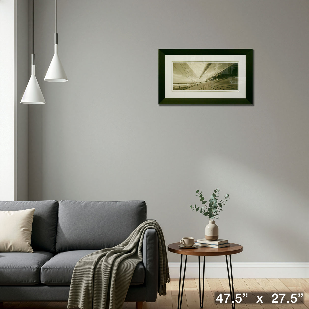 Starboard Side 2 Sepia Color Print Framed By Cory Silken – Detail – Frameworth