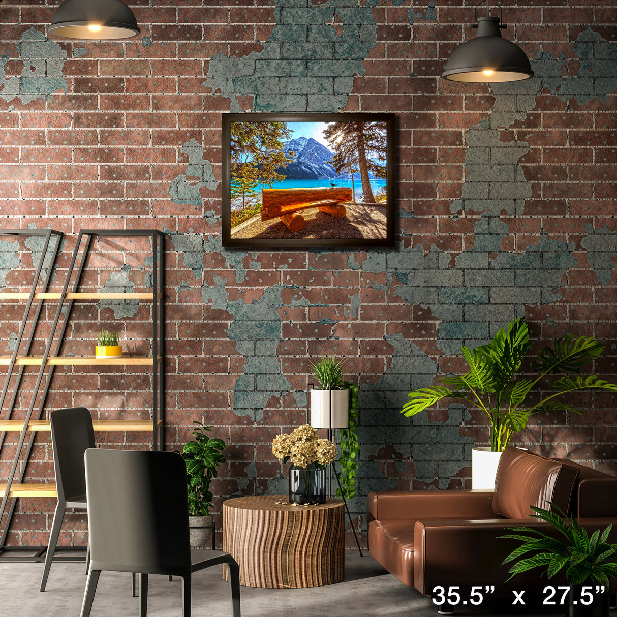 Banff National Park Canada 24x32 Framed Canvas Nature View – Lifestyle – Frameworth