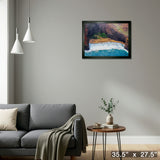 Kauai Hawaii 24x32 Framed Canvas View From Above – Detail – Frameworth