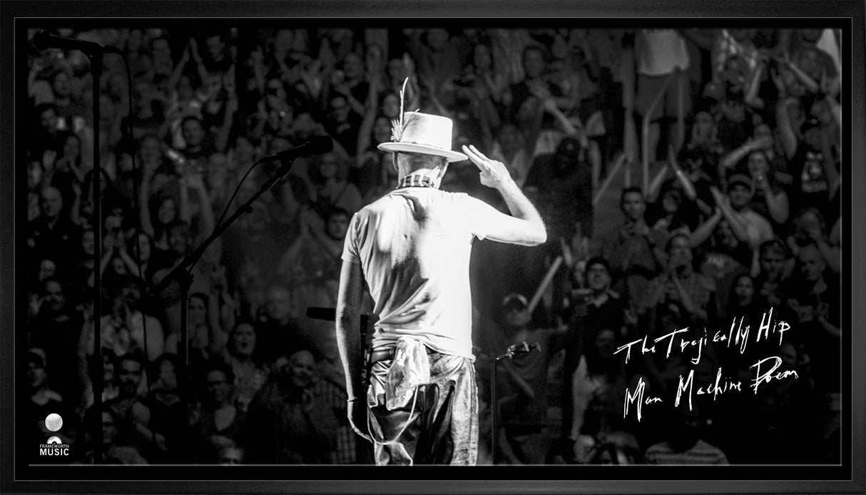 The Tragically Hip Framed Gord Salute Mini Canvas - Frameworth Sports Canada 