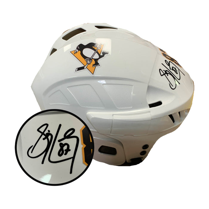 Sidney Crosby Signed Pittsburgh Penguins White CCM Helmet - Frameworth Sports Canada 