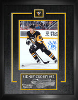 Sidney Crosby Pittsburgh Penguins Signed Framed 8x10 Action Photo - Frameworth Sports Canada 