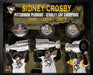 Sidney Crosby Pittsburgh Penguins Triple-Signed Stanley Cup Pucks - Frameworth Sports Canada 