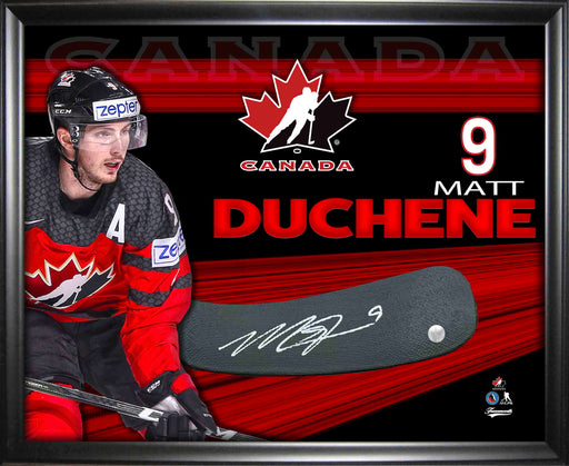 Matt Duchene Signed PhotoGlass Framed Team Canada Stickblade - Frameworth Sports Canada 