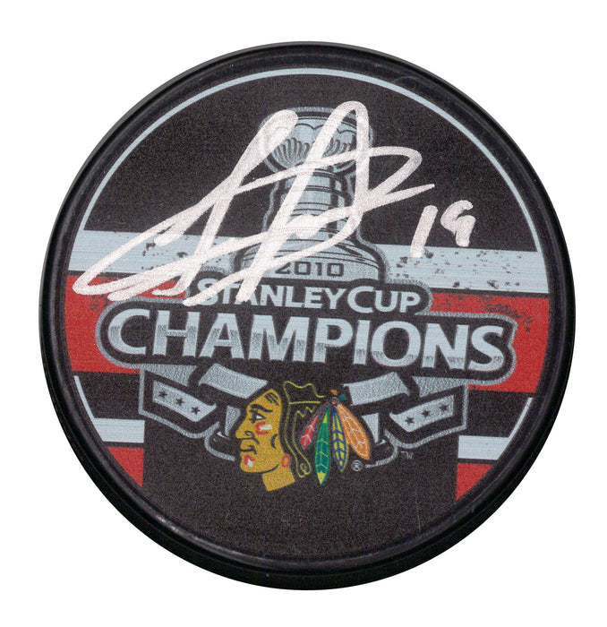 Jonathan Toews Signed Chicago Blackhawks 2010 Stanley Cup Champions Puck