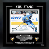 Kris Letang Signed 8x10 PhotoGlass Frame Pittsburgh Penguins Action-H - AUCTION