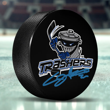 AJ Galante Signed Danbury Trashers Puck