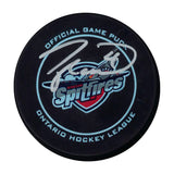 Taylor Hall Signed Puck Windsor Spitfires