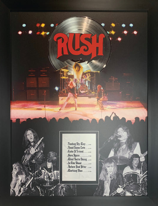 RUSH Framed First Album Collage