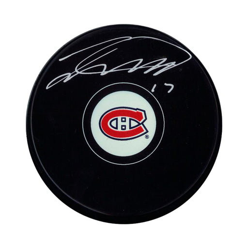 Josh Anderson Signed Montreal Canadiens Puck - Frameworth Sports Canada 