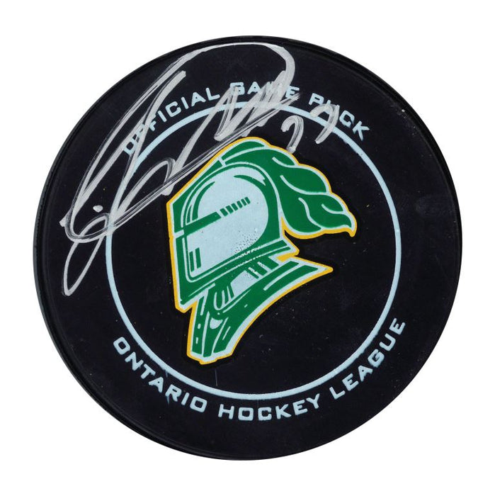 Josh Anderson Signed Puck London Knights Logo