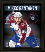 Mikko Rantanen Signed PhotoGlass Framed Colorado Avalanche Puck - AUCTION