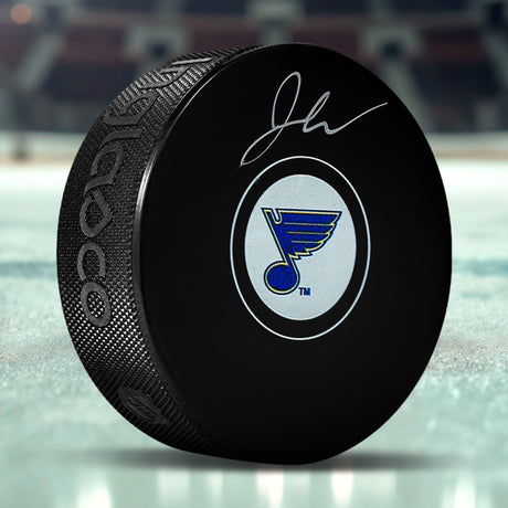 Jordan Kyrou Signed St. Louis Blues Puck