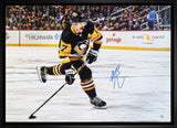 Bryan Rust Signed Framed 20x29 Pittsburgh Penguins Shooting Canvas - AUCTION