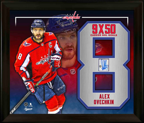 Alex Ovechkin Washington Capitals Signed PhotoGlass Fram with Embedded Signature - AUCTION