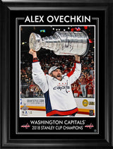 Alex Ovechkin Signed 16x20 Framed PhotoGlass Capitals 2018 Raising Cup-V - AUCTION