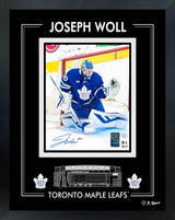 Joseph Woll Signed 8x10 Framed PhotoGlass Maple Leafs Action-V - AUCTION