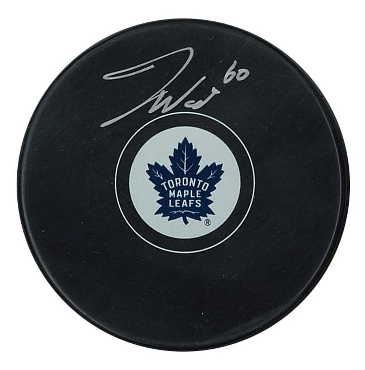 Joseph Woll Signed Puck Penguins Autograph Series Maple Leafs - AUCTION