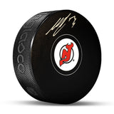 Nico Hischier Signed New Jersey Devils Puck - AUCTION