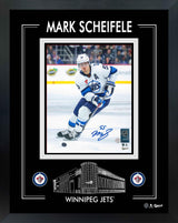 Mark Scheifele Signed 8x10 PhotoGlass Frame Winnipeg Jets Action - AUCTION