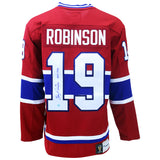 Larry Robinson Signed Montreal Canadiens Fanatics Vintage Jersey Insc "HOF 1995"