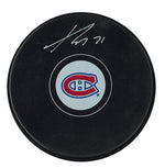 Kaiden Guhle Signed Puck Montreal Canadiens Autograph Series