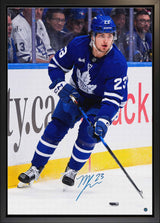 Matthew Knies Signed 20x29 Canvas Framed Toronto Maple Leafs Action-V - AUCTION