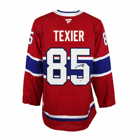 Alexandre Texier Signed Montreal Canadiens Home Fanatics Premium Jersey