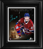 Lane Hutson Signed 16x20 Print Framed Montreal Canadiens 2025 Rookie of the Year (Limited Edition of 25)