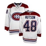 Lane Hutson Signed Montreal Canadiens Away Fanatics Premium Jersey insc."NHL Debut 04/15/2024" (Limited Edition of 25) - AUCTION