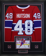 Lane Hutson Signed Framed 34x42 Montreal Canadiens Home Fanatics Premium Jersey insc. "2025 Calder Trophy" (Limited Edition of 25) - AUCTION