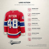 Lane Hutson Signed Montreal Canadiens 2026 Heritage Classic Fanatics Premium Red Jersey (Limited Edition of 148)